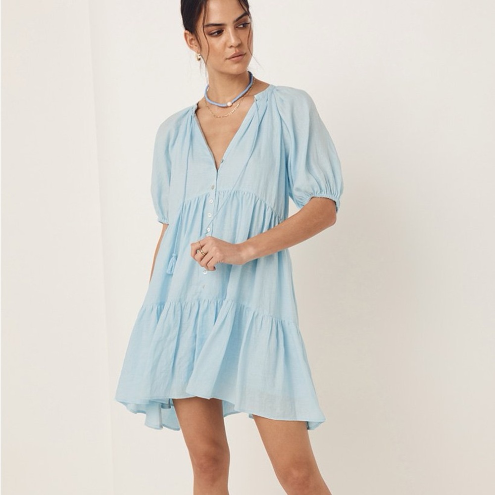 Spell Sunday Linen Mini Dress